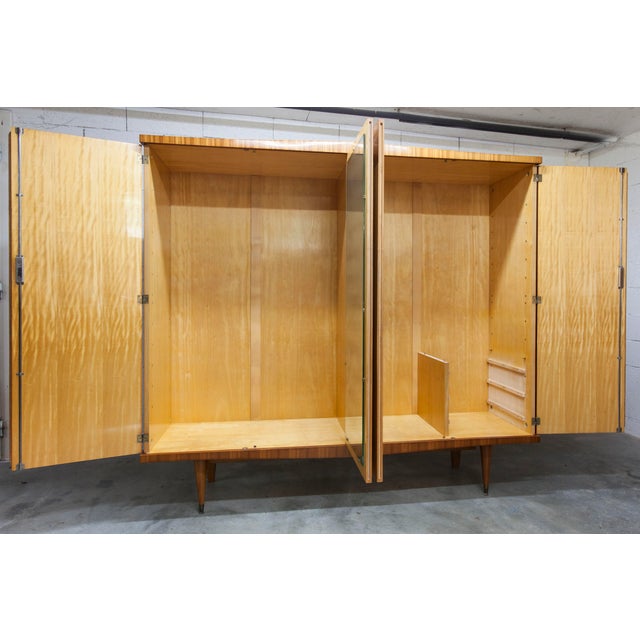 Scandinavian Wardrobe in Light Varnished Wood, 1960s For Sale - Image 18 of 18
