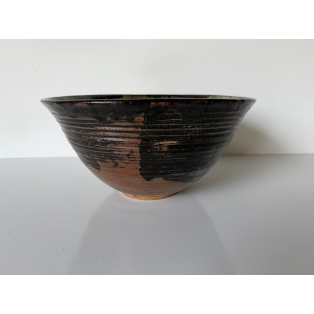 1980s Vintage Mess Handmade Studio Pottery Ceramic Bowl – Signed For Sale - Image 11 of 12