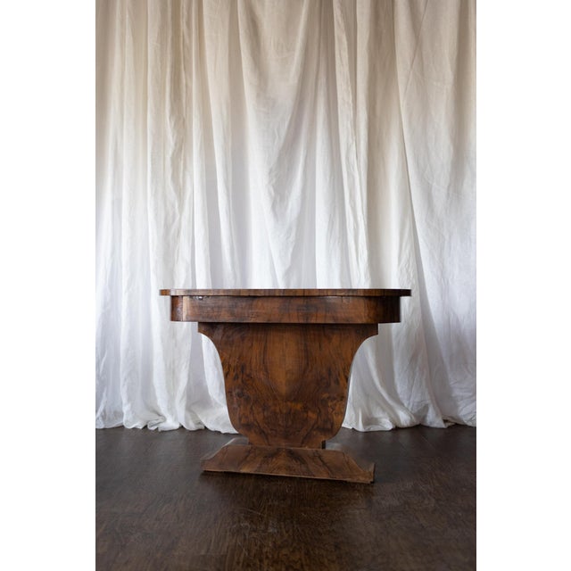 1930s Pair of 1930s French Art Deco Demilune Tables For Sale - Image 5 of 18