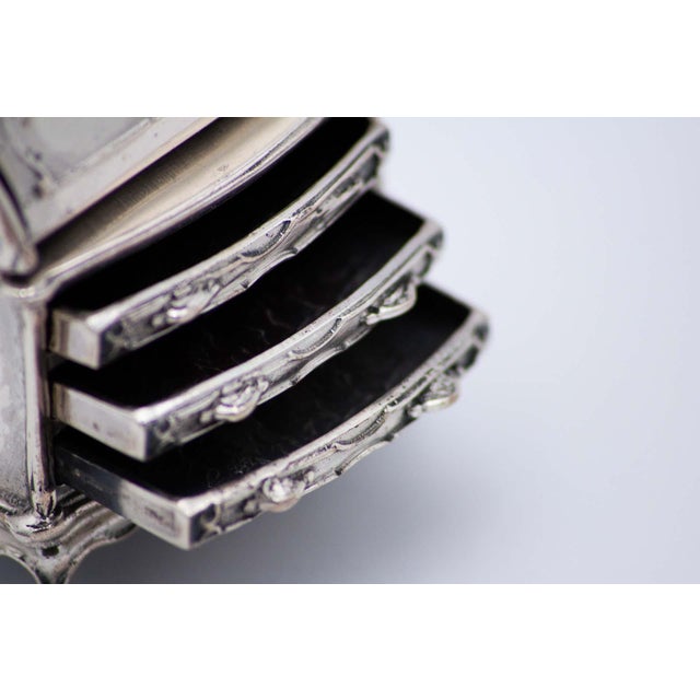 Silver Desk in a Model Shape For Sale - Image 3 of 5