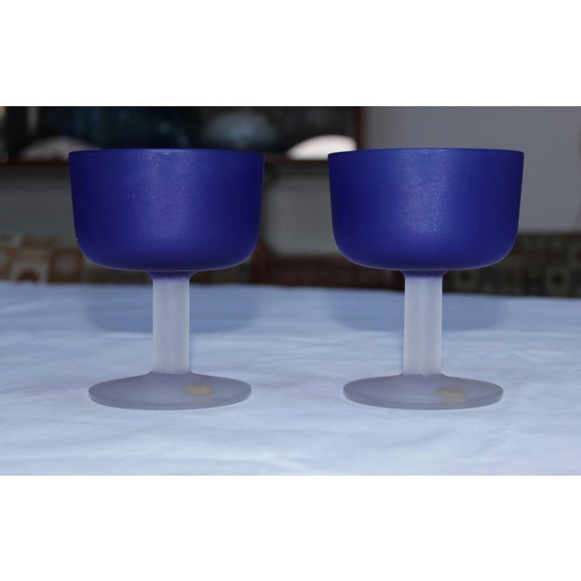 Glass 12 Italian Glass Goblets For Sale - Image 7 of 11