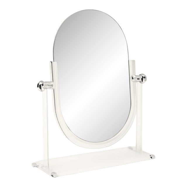 Vintage Lucite Vanity Mirror For Sale