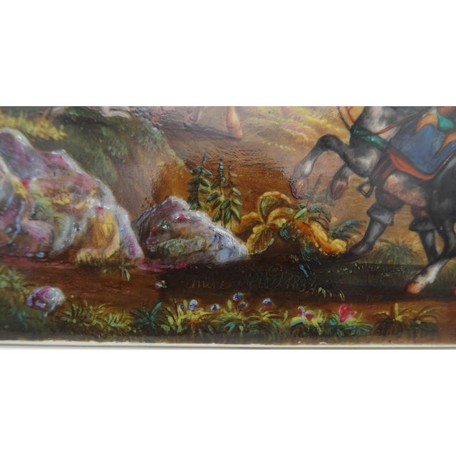 Andre Alfred, Animated Landscape, 1834, Painting on Paris Porcelain For Sale - Image 13 of 18