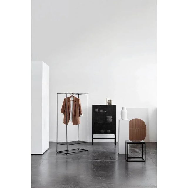 Metal Black Grid Coat Stand by Kristina Dam Studio For Sale - Image 7 of 9