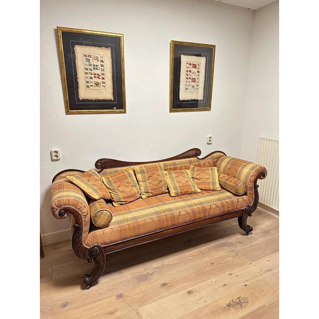 Antique Regency Mahogany Three-Seater Sofa For Sale - Image 11 of 14