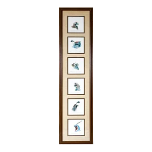 Terry Burleson (American 20th C.) Framed Group of Six Colored Lithographs