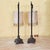 Vintage Bridge Arm Table Lamps With Beaded Shades - Pair For Sale In Washington DC - Image 6 of 18