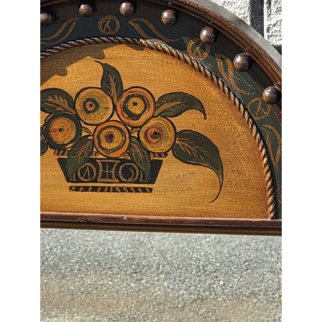 1920 English Regency, Hand Painted Beautiful Hallway/ Living Room Mirror. For Sale In Philadelphia - Image 6 of 17