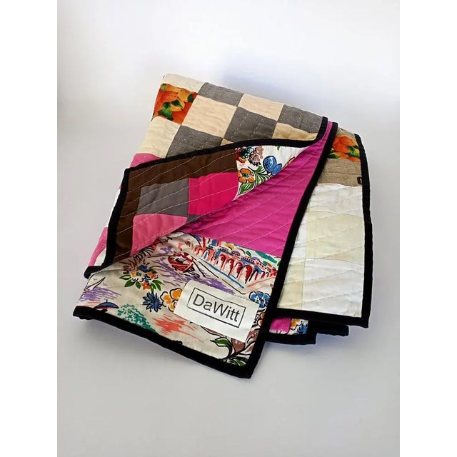 The quilt is an absolute one -off, which can be hung on the wall as an eye -catcher or used for snuggling on the sofa for...