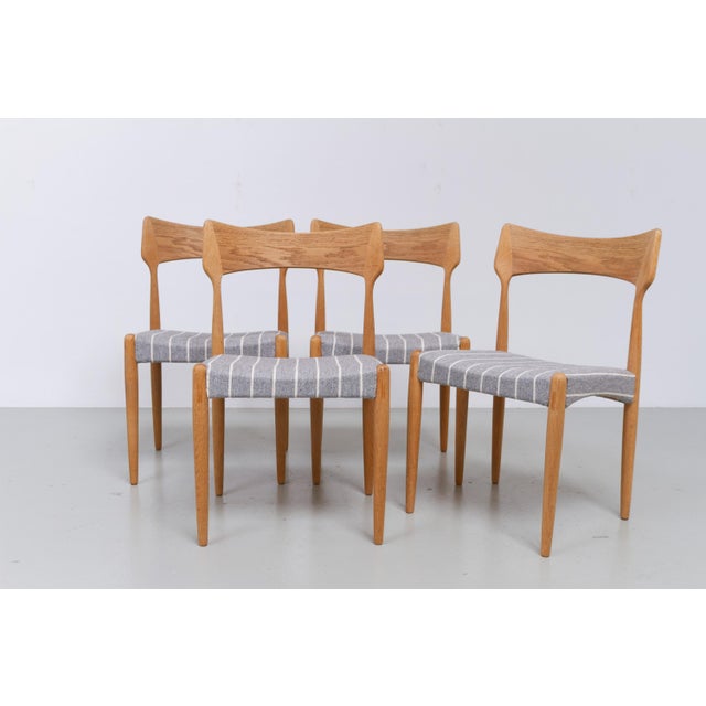Danish Modern Oak Dining Chairs by Bernhard Pedersen & Son 1960s, Set of 4 For Sale - Image 18 of 18