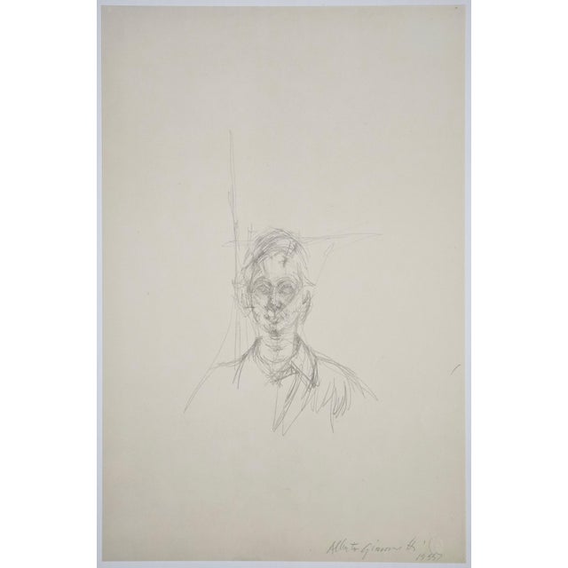 Modern Alberto Giacometti, Portrait of a Young Girl I, 1963, Original Lithograph For Sale - Image 3 of 9