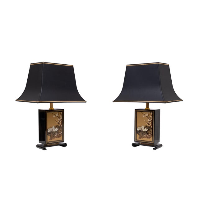 Wood French Table Lamps from Maison Le Dauphin Pagoda, 1970s, Set of 2 For Sale - Image 7 of 14