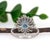 4.05ct London Blue Topaz & Diamond Ring in Solid 14k Gold, Round 9mm, Size 6.75 For Sale In Columbus - Image 6 of 8