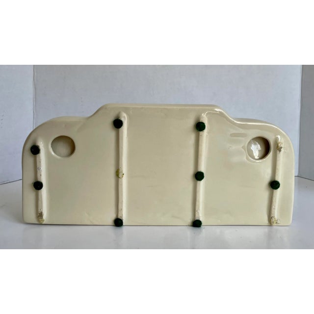 Vintage Glazed Ceramic Lion Tabletop Trinket Cachepot For Sale - Image 11 of 12