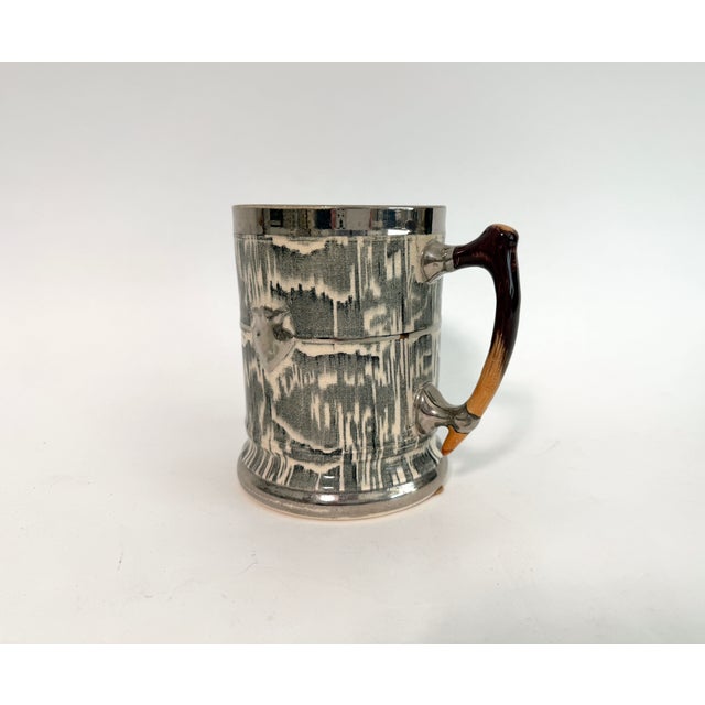 Art Deco 1930s Arthur Wood Silver Shield Tankard For Sale - Image 3 of 8