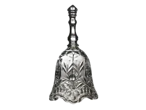 Vintage Handmade Glass Dinner Bell
