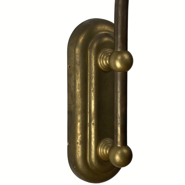 Art Deco Holophane Cut Glass and Brass Wall Lamps, 1970s, Set of 2 For Sale - Image 13 of 18