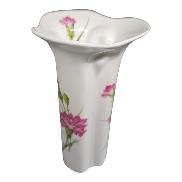 Vintage Handpainted Shafford Porcelain Bud Vase For Sale