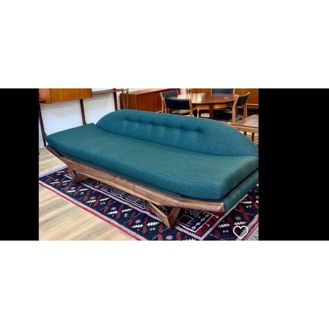 Adrian Pearsall Mid Century Style Adrian Pearsall Inspired Gondola Sofa For Sale - Image 4 of 6