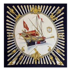 Hermès Silk Scarf « La Marine À Rames » 1979