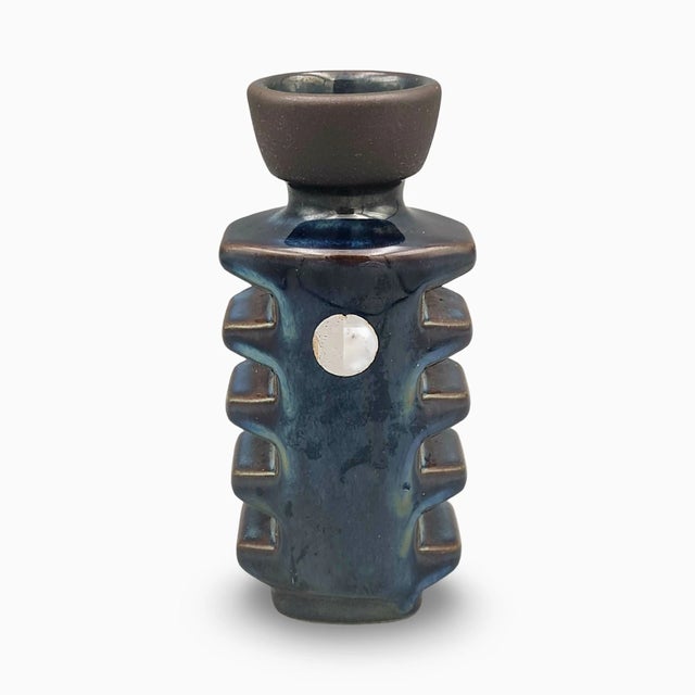 Brutalist Northern Lights Ceramic Vase by Einar Johansen for Søholm, 1960s For Sale - Image 3 of 18