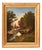 Leberecht Lortet, Mountain Landscape with Washerwomen and River, 1800s, Oil on Canvas For Sale