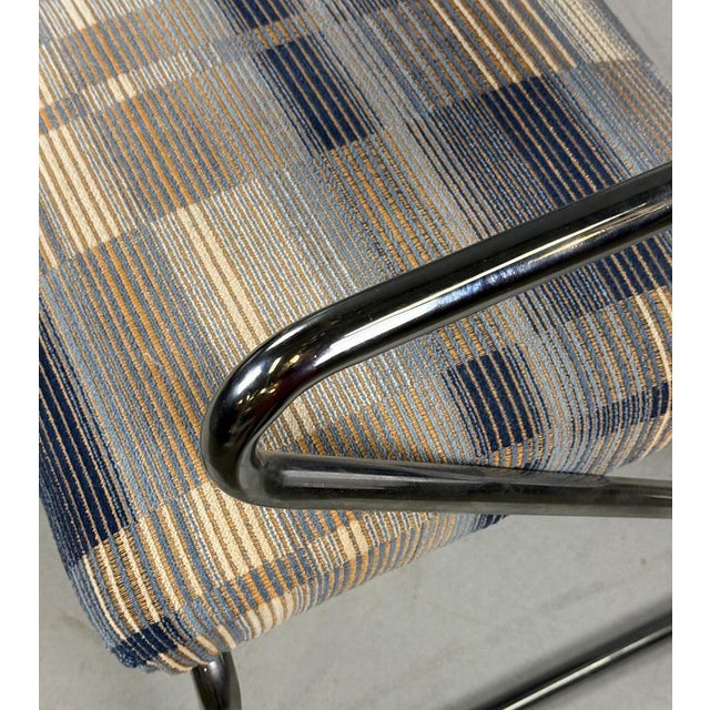 Brown Bauhaus Chrome Armchair by G. Rohde for Mauser, 1930s For Sale - Image 8 of 10