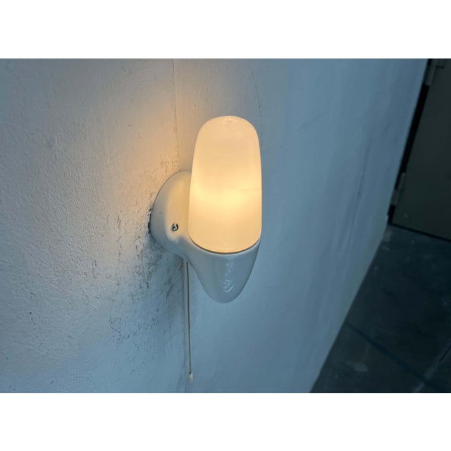 Mid-Century Modern German Ceramic 6065 Sconce by Wilhelm Wagenfeld for Lindner, 1950s For Sale - Image 10 of 18