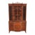 Romweber Antique Georgian Flame Mahogany Breakfront Bookcase Cabinet, Circa 1920s For Sale
