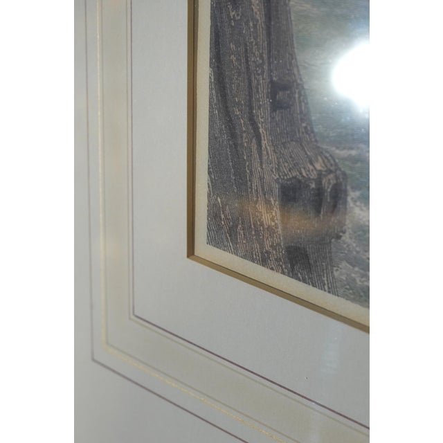Gold Engraving Print of Ferry in New York For Sale - Image 8 of 12