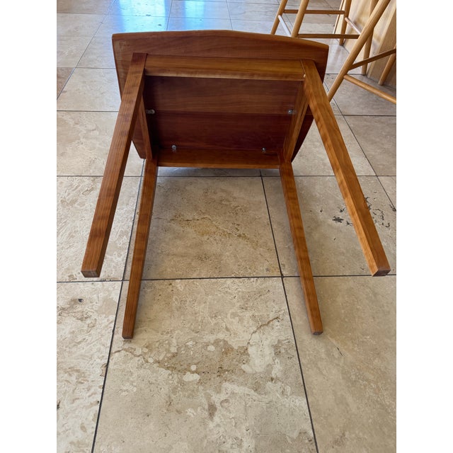 Wood Pair of Cherry Wood Side Tables For Sale - Image 7 of 12