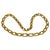 18 Karat Yellow Gold Hammered Double Oval Graduating Link Necklace 21 Gm For Sale In New York - Image 6 of 8