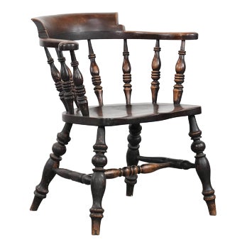 Antique English Captain's Chair, 1800s For Sale