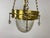 Metal Vienna Secession Brass Hanging Lamp attributed Kolo Moser, 1890s For Sale - Image 7 of 11
