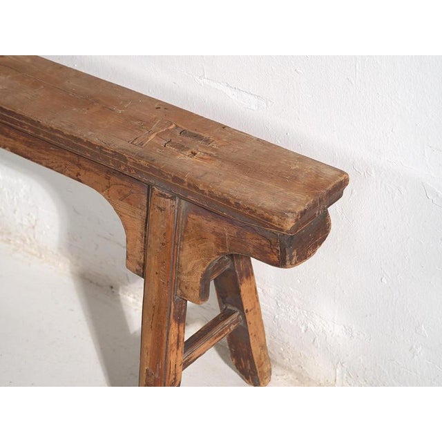 Antique Chinese Bench, 1870s For Sale - Image 11 of 12