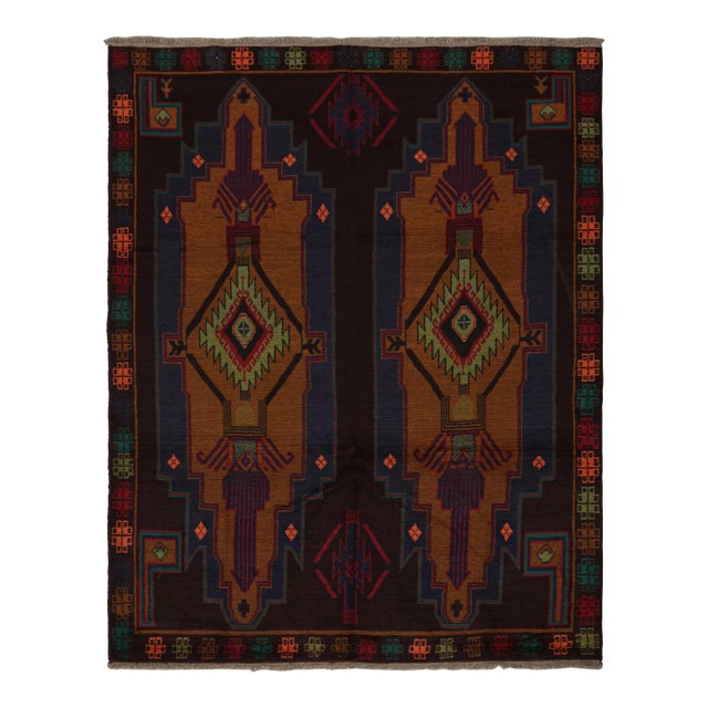Rug & Kilim’s Baluch Tribal Rug With Colorful Geometric Patterns For Sale