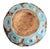 Mid-Century Modern Italian Sgraffito Turquoise Ceramic Tulipiere Vase by Saca For Sale - Image 10 of 10