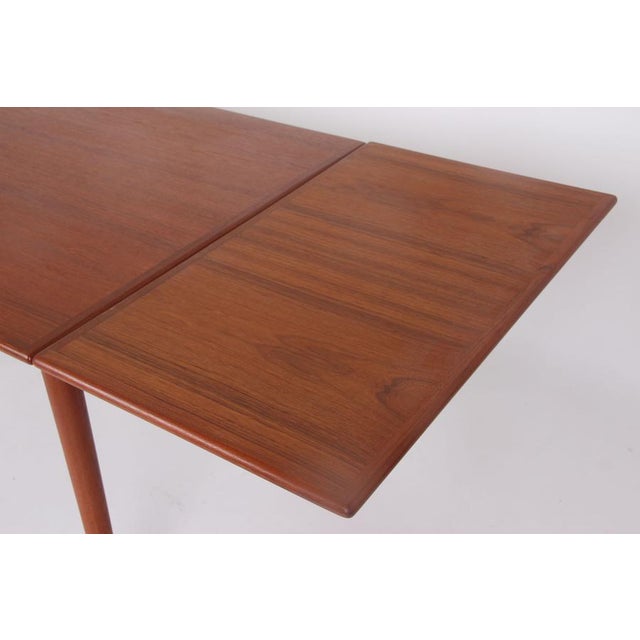Danish Teak Dining Table with Extension Leaf, 1960s For Sale - Image 10 of 12