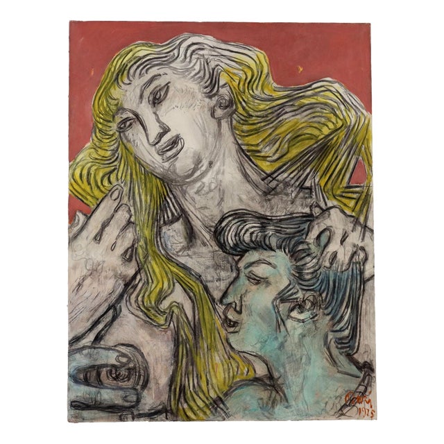 Orazi, Composition, Oil on Canvas For Sale