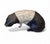 Charming and substantial ceramic pig sculpture featuring a bold black body with a distinctive white belted stripe. The...