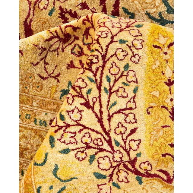 Textile Mogul, One-of-a-Kind Hand-Knotted Area Rug in Yellow, 8' 3" x 10' 1" For Sale - Image 7 of 8