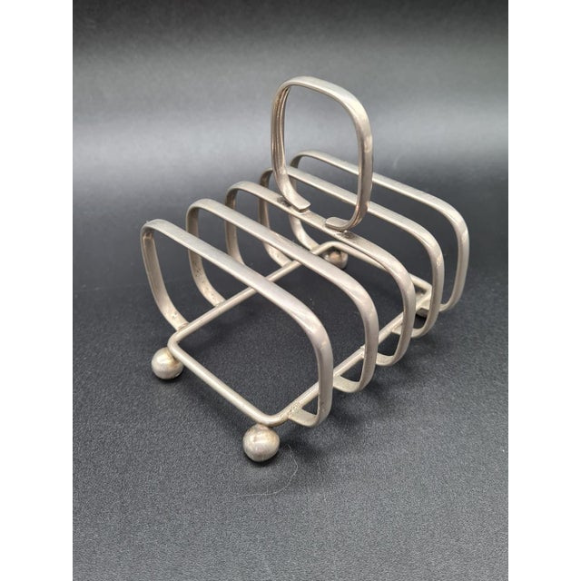 20th Century Silver-Plated Toast Rack, England, 1960s For Sale - Image 4 of 11