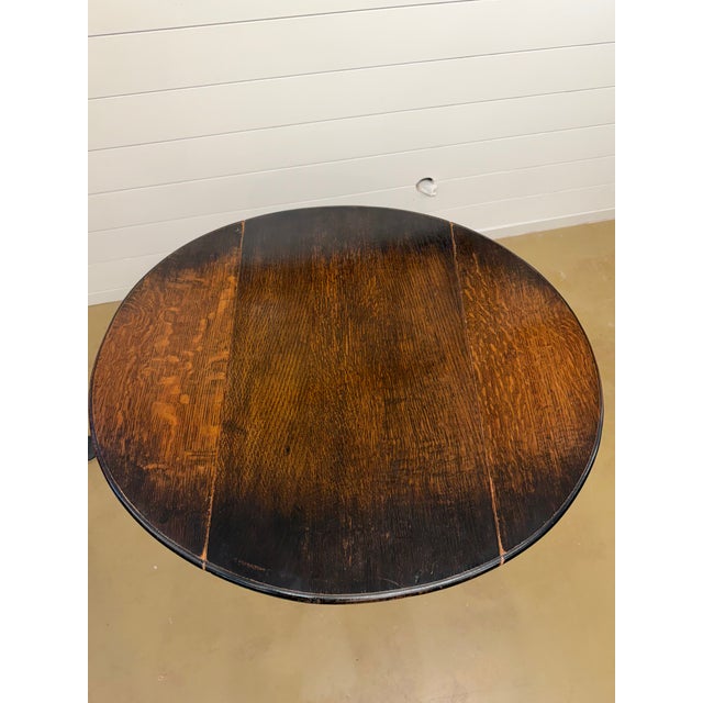 Brown 19th Century English Gate Leg Table For Sale - Image 8 of 11