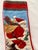 Traditional Vintage Skiing Santa Claus 100% Wool Needlepoint Christmas Stocking 1991 Peking Handicraft Excellent Condition For Sale - Image 3 of 13