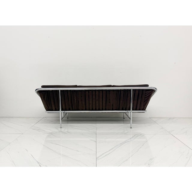 1960s Rare George Nelson for Herman Miller Sling Sofa, Model 6832 in Rohleder Velvet For Sale - Image 5 of 11