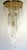 Vintage Italian Brass and Crystal Ceiling Lamp, 1970s For Sale - Image 4 of 8