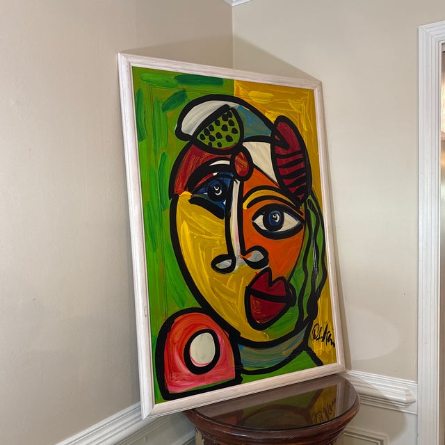 Wood 1970 Peter Keil Abstract Original Paintings Framed For Sale - Image 7 of 10