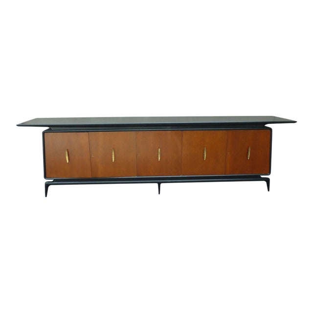 Italian Mid-Century Modern Sideboard Manner of Gio Ponti For Sale