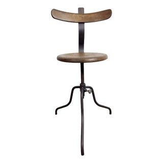 Industrial Factory Swivel Chair, 1950s For Sale