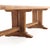 Large Exceptional French Solid Oak Triple-Pedestal Table, C 1945. For Sale In Philadelphia - Image 6 of 7